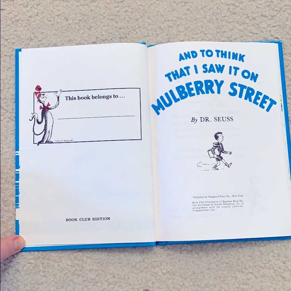 And to think that I saw it on Mulberry St Dr Seuss - Picture 3 of 5